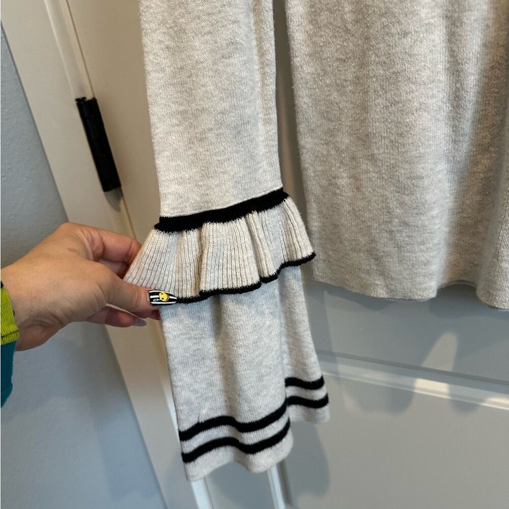Express Ruffle Sleeve Sweater Top - Picture 3 of 5